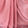 Light Pink Plain Silk Saree - Image 10