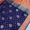 Blue Jacquard Silk Saree - Image 2