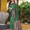 Green Jacquard Silk Saree