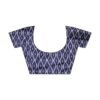 Ready To Wear Dark Blue Printed Cotton Saree - Image 11