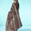 Brown Jacquard Silk Saree - Image 2