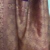 Dark Purple Jacquard Silk Saree - Image 5