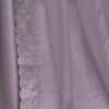 Dull Light Purple Plain Silk Saree - Image 8
