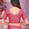 Pink Cotton Woven Saree - Image 8
