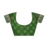 Olive Green Chiffon Bandhani Saree - Image 5