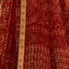 Maroon Chiffon Bandhani Saree - Image 4