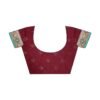 Maroon Chiffon Bandhani Saree - Image 2