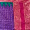 Magenta Silk Printed Saree - Image 5