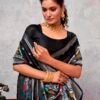 Silver Silk Woven Saree - Image 6