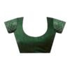 Mehandi Green Chiffon Plain Saree - Image 8