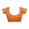 Orange Chiffon Printed Saree - Image 5