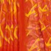 Orange Chiffon Printed Saree - Image 6