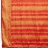 Red Silk Plain Saree - Image 6