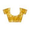 Yellow Printed Cotton Saree - Image 8