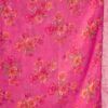 Pink Printed Chiffon Saree - Image 7