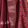 Maroon Silk Printed Saree - Image 5