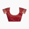 Red Bandhani Chiffon Saree - Image 9