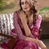 Pink Banarasi Georgette Woven Saree - Image 2