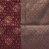 Dark Red Banarasi Silk Saree - Image 8
