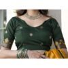 Yellow Banarasi Silk Woven Saree - Image 8