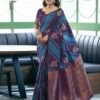 Purple Banarasi Silk Woven Saree