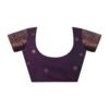 Purple Banarasi Silk Woven Saree - Image 9
