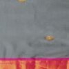 Grey Kanjivaram Silk Woven Saree - Image 6