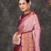 Pink Banarasi Silk Woven Saree - Image 2