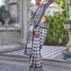 Black Printed Cotton Saree - Image 3