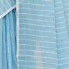 Blue Leheriya Linen Woven Saree - Image 8