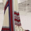 Cream Polyester Printed Saree - Image 5