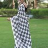 White Georgette Sequence Saree - Image 4