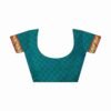 Teal Green Georgette Printed Saree - Image 8