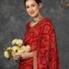 Red Georgette Printed Saree - Image 4