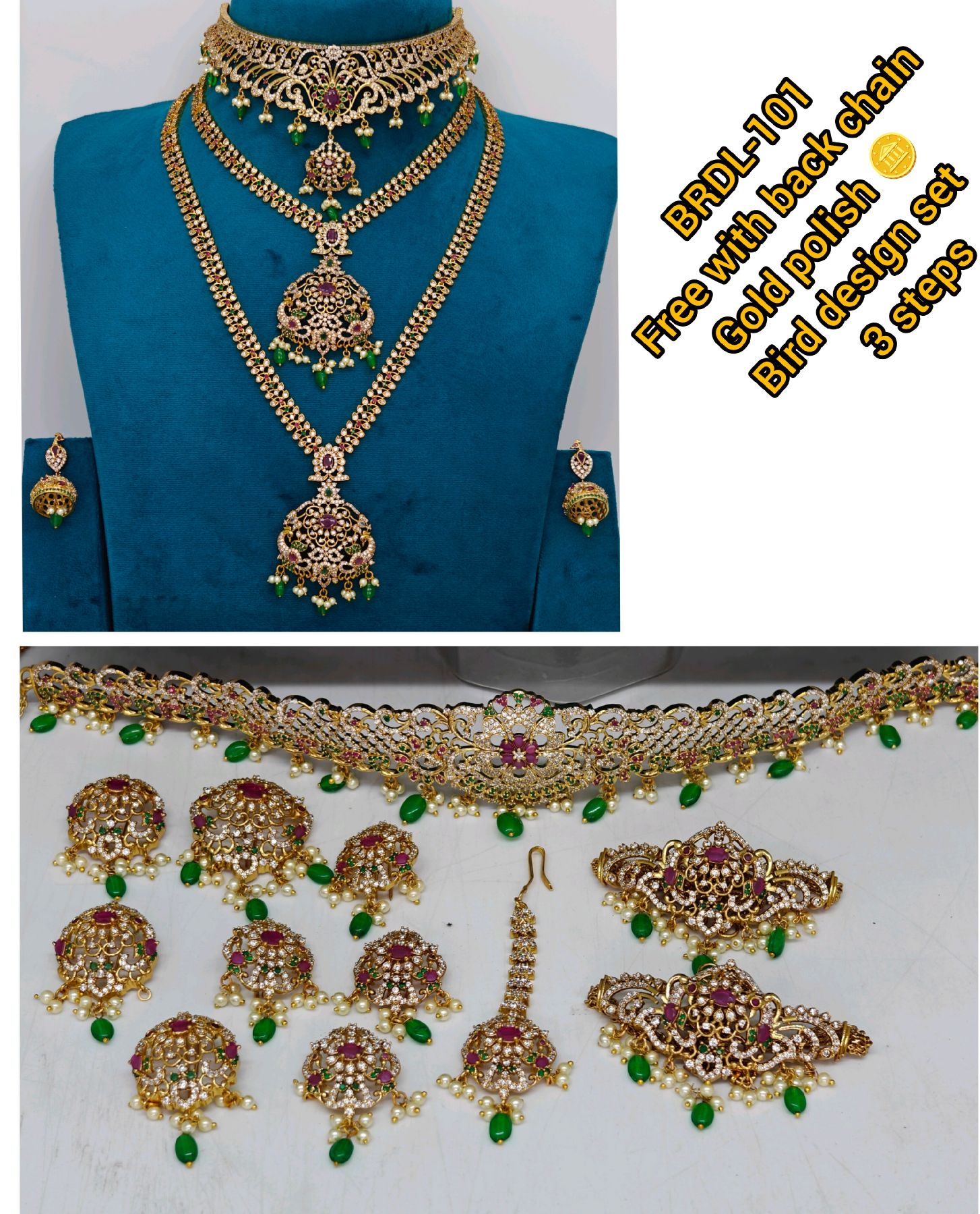 bird design bridal set ❤️