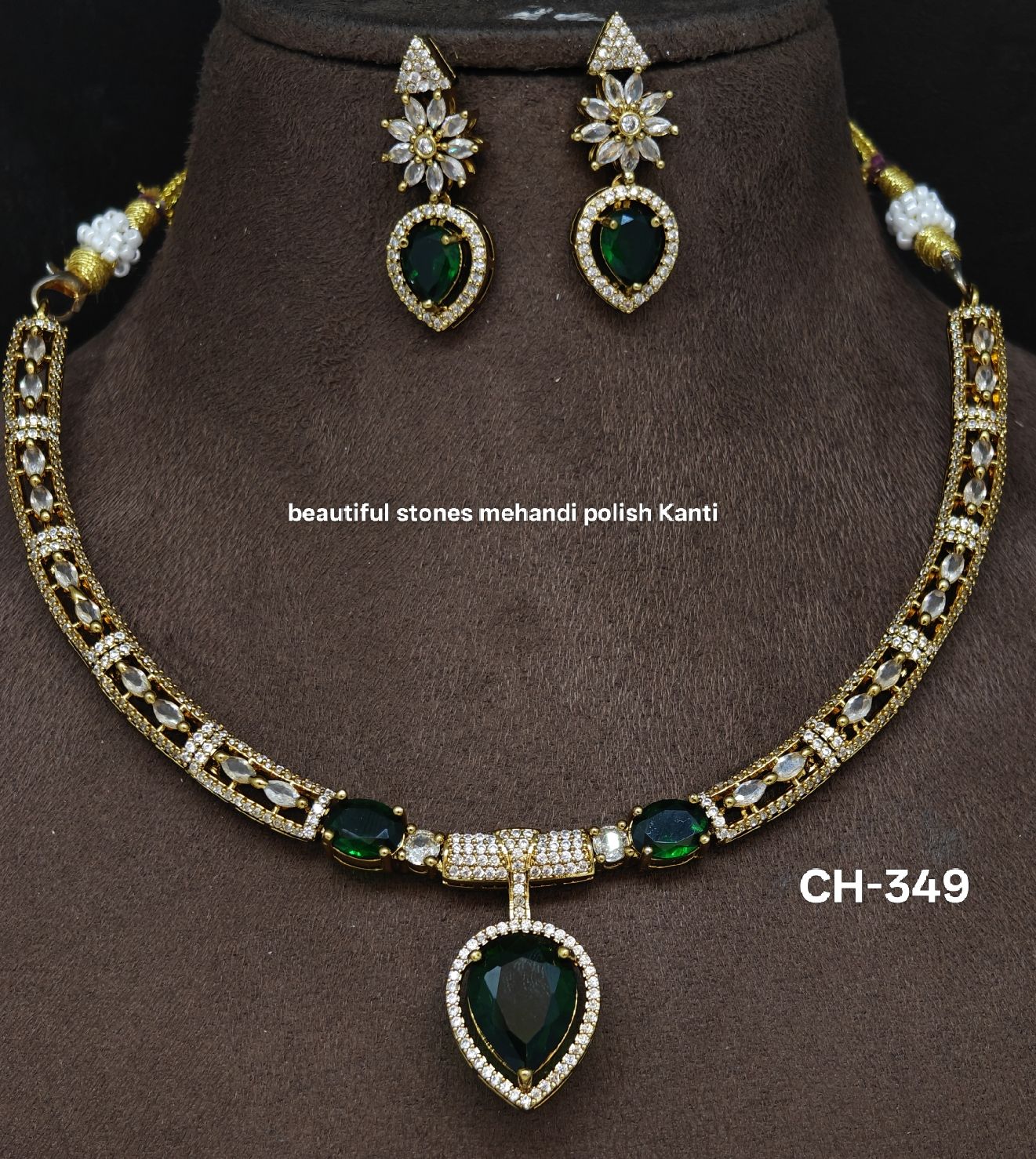 Mehandi polish Kanti stones