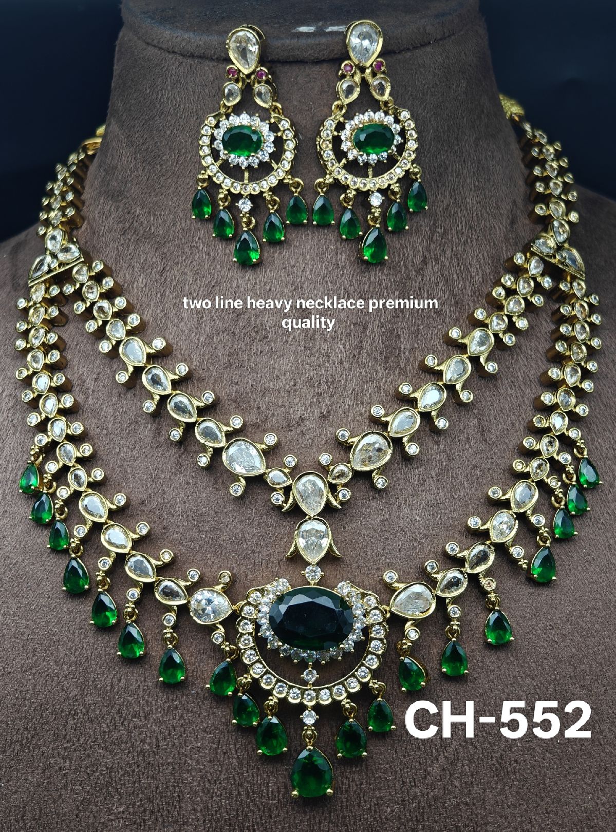 Two line heavy necklace