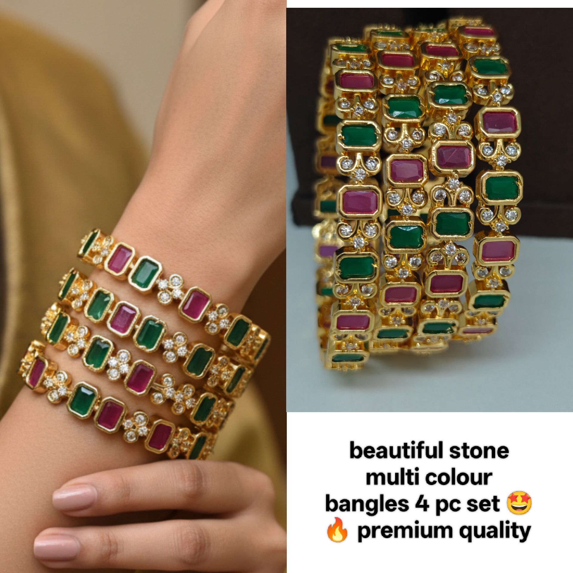 Beautiful stone bangles