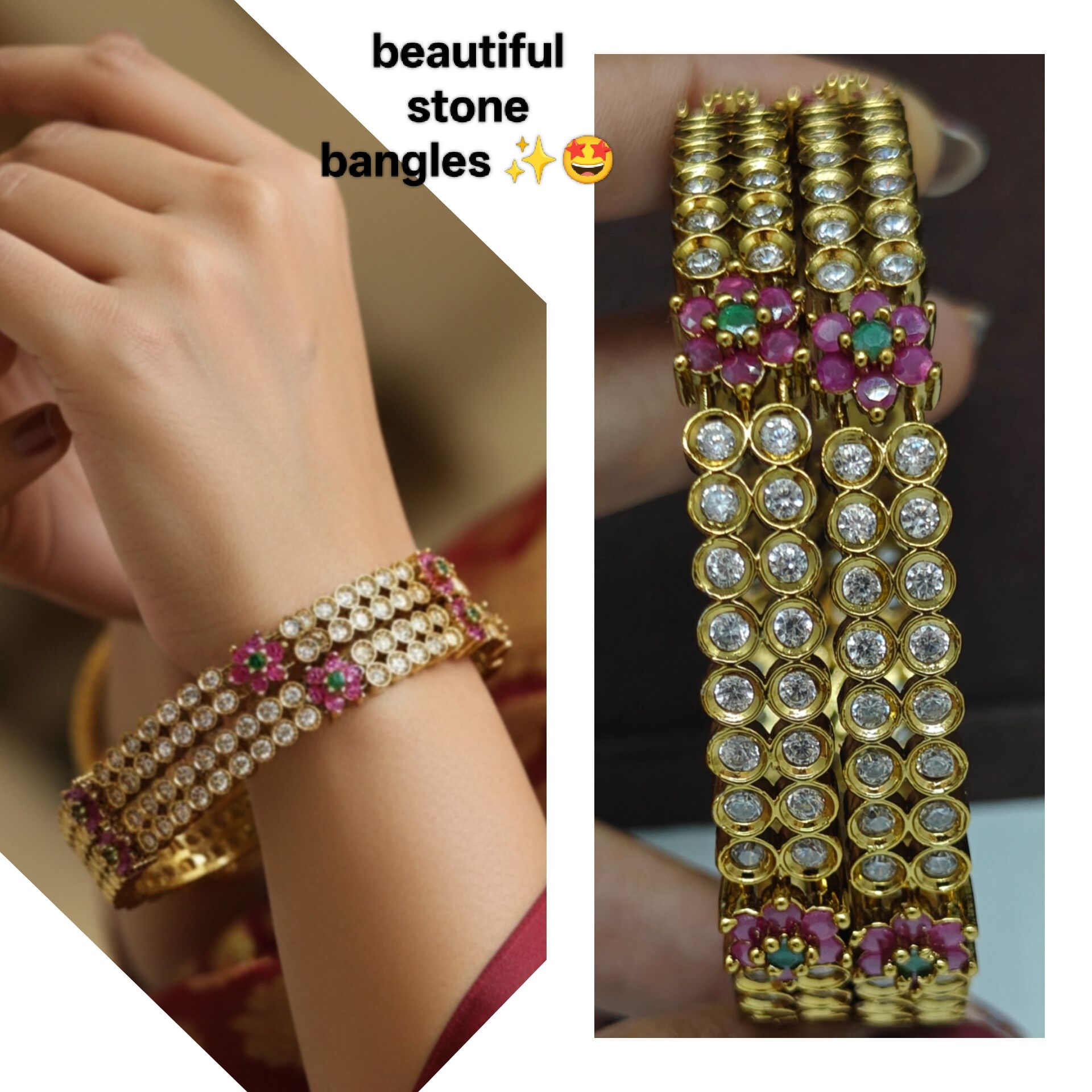 Stone bangles