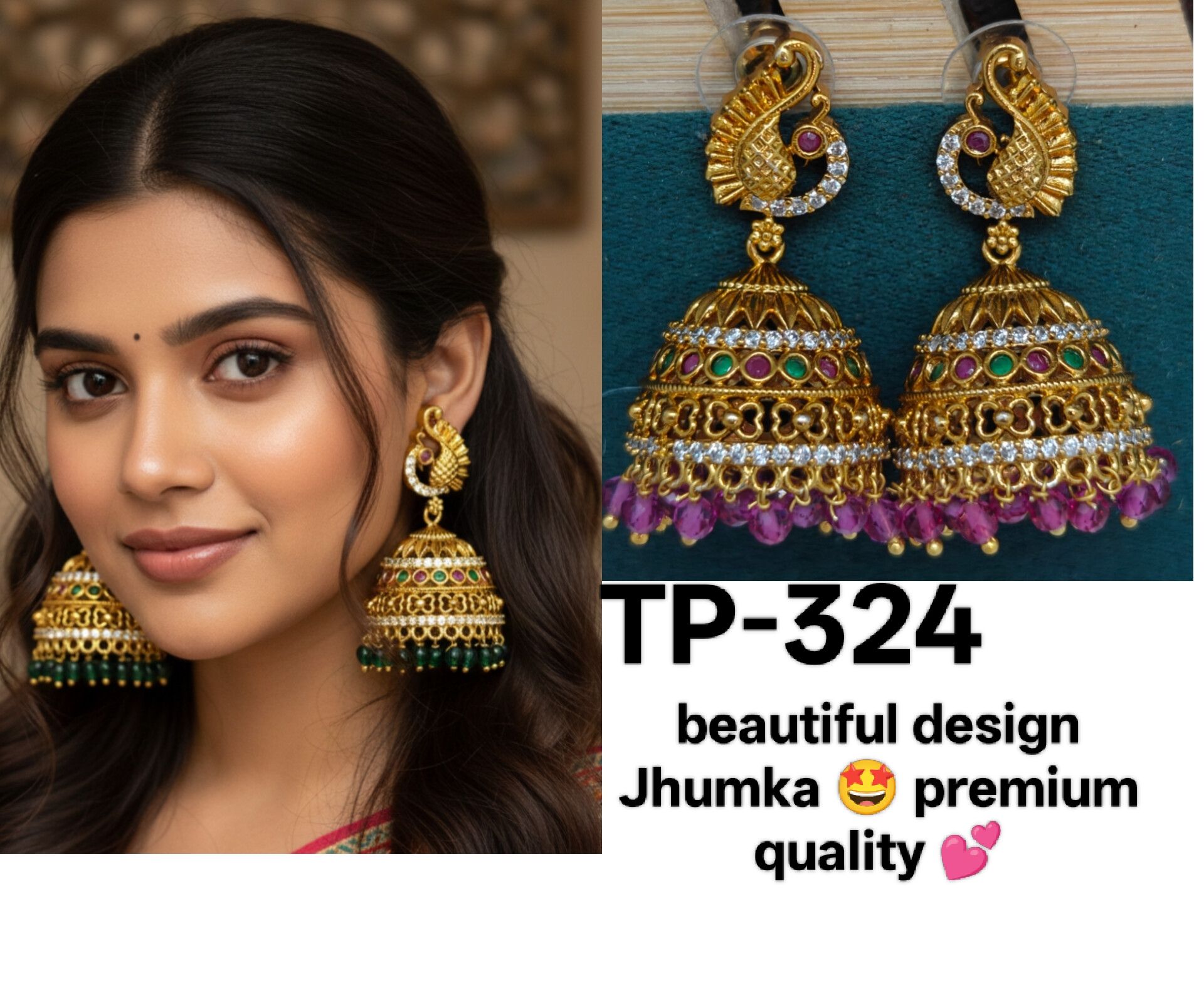 beautiful design Jhumka 🤩