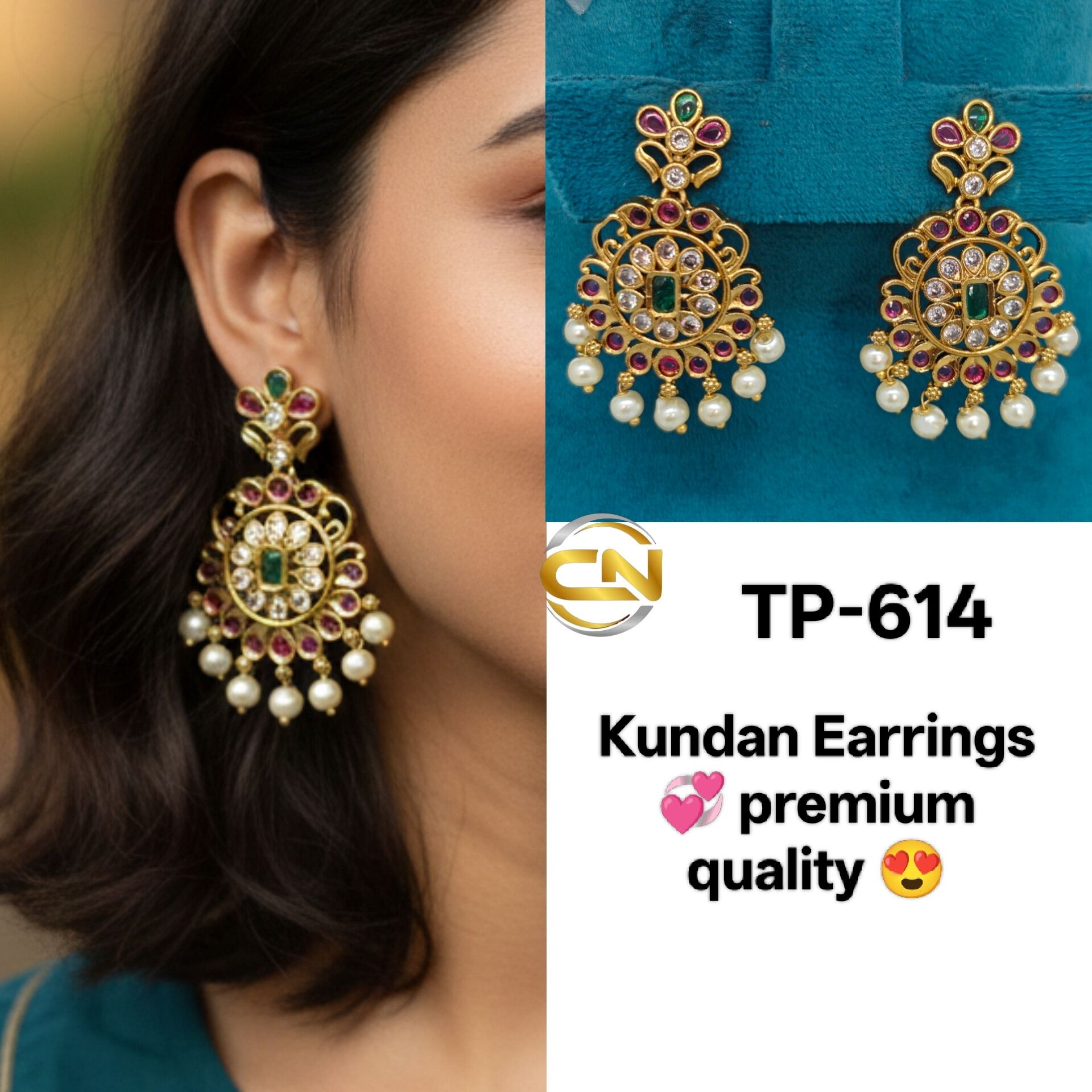 Kundan Earrings 💞